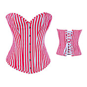 Rode Strepen Satijn Casual Lolita Bustier Corset