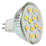 MR16 1.5W 12x5050SMD 150LM 2800-3300K Warm White Light LED Spot Bulb (12V)