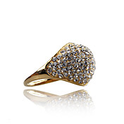 Charmant Crystal Ring alliage ovale