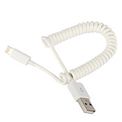 Foudre 8Pin enroulé Charge Cable et données pour iPhone 5, iPad Mini, iPad 4, iPod