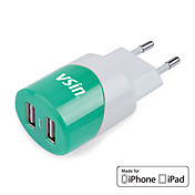 Mini Caricabatteria da viaggio USB VT011 con iPhone 4 cavo 1,2 m per iPhone, iPad e altro ancora (MFi licenza, Plug UE)
