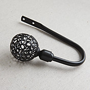 Reden Finial Antikke sort finish holdbacks (et par)