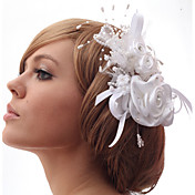 Belle Piume con perle imitazione nozze / sposa fiore del copricapo