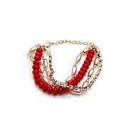 Alloy With Rhinestone/ Imitation Pearl Women's Bracelets
