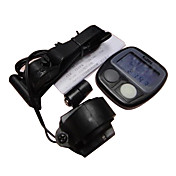 SUNDING Kunststoff Material 14 Funktionen Fahrradcomputer Wasserdicht SD-536 (Schwarz)