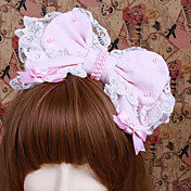 עבודת יד ורודה כותנת קשת מתוקה לוליטה headband