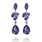 Hoge kwaliteit geplatineerd Cubic Zirconia oorbellen (meer kleuren)