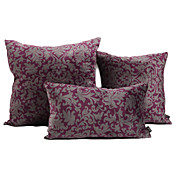 Conjunto de 3 Floral capa de poliéster clássico Pillow decorativa