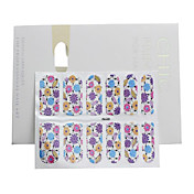 3PCS 2D Full Cover Finger Nail Sticker Mixed Style NO.12