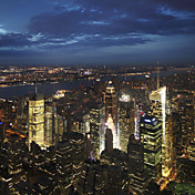 Printed Art Landscape NYC Times Square by Nina Papiorek