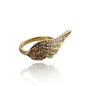 Charmant Alliage Wing Crystal Design Anneau