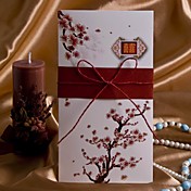 elegante flor de cerezo invitación de la boda con el arco de cadena (juego de 50)