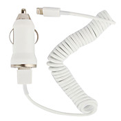 Tiny KFZ-Ladekabel mit Blitz 100cm Spiralkabel für iPhone 5, iPod (DC12-24V, 1A)