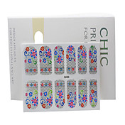 3PCS 2D Full Cover Finger Nail Sticker Mixed Style NO.11