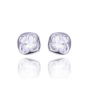 Unique Platinum/Gold Plated Square Crystal Earrings(More Colors)