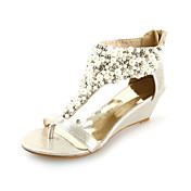Leatherette Wedges Sandals With Imitation Pearl Party / Evening / Casual Shoes (More Colors)