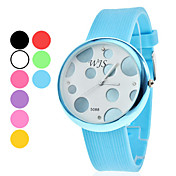 Unisex silicona analógico de cuarzo reloj de pulsera (colores surtidos)