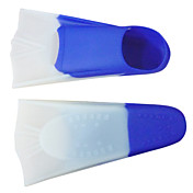 Voksen Portable Silikon Dykking Fins (Størrelse: XXL Blå + Hvit)