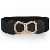 Damenmode Kristall Double Half Kreis Elastic Belt