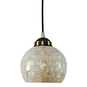 40W Tiffany anheng lys med Globe Stained Glass Skjerm i Mosaic Design
