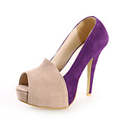 Chic Suede Stiletto Heel Peep Toe With Split Joint Party / Evening Shoes (More Colors)