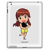 Girl Pattern Protective Sticker for iPad 1, iPad 2 ,iPad 3 and The New iPad