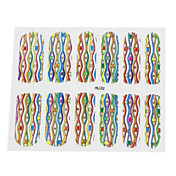 3PCS 2D Full Cover Finger Nail Sticker Mixed Style NO.19