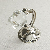Crystal Rose Antikke sølvfarvede Finish holdbacks (et par)