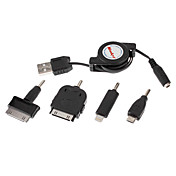 4-in-1 Retractable USB Charge und Datum-Kabel für iPhone und andere Handys