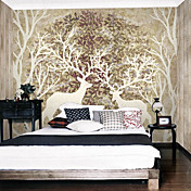 White Deer Animal Mural