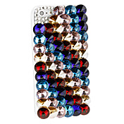 Multi-Color Gem Custodia rotonda per iPhone 4 e 4S