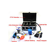 15m Cable 7" TFT Monitor 600TVL 120 Degree Fishing Underwater Recording Camera