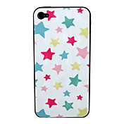 Cute Five-pointed Star Pattern Front and Back Screen Protector for iPhone 4/4S