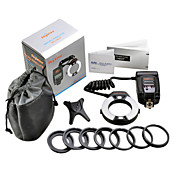 LED TTL Macro Ring Flash Tela LCD MK-14EXT para Nikon DSLR