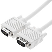 3 +4 moniteur VGA HD 15p m / m de câble avec double anneaux magnétiques (5 m)