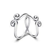 Anéis de Charme Moda platinadas Stones casais não
