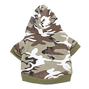 Algodão camuflagem Hoodies padrão para cães (cores sortidas, XXS-M)