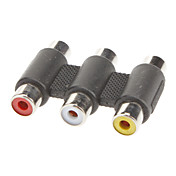 3 RCA F / F-adapter