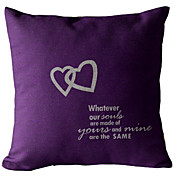 Nosso amor algodão / linho fronha decorativa