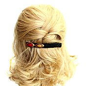 Handmade Office Lady Style Black Lace 11.6cm Classic Lolita Barrette