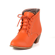 Fashion Leatherette Chunky Heel Ankle Boots/Lace-Ups Party/ EveningShoes (More Colors)