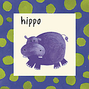Trykt Art Animal Hippo av Esteban Studio