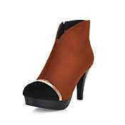 Fashion Suede Stiletto Heel Ankle Boots With Split Joint Party/ EveningShoes (More Colors)