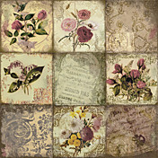 Printed Art Botanical He Gave Me Flowers I by Color Bakery