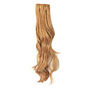22" Synthetic Hair Golden Popular Wave Wefted Hair Extensions