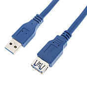 USB3.0 AM / AF cavo (1 m, blu)