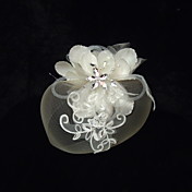 Elegante Net / Satin Con Tocados de las mujeres Rhinestone