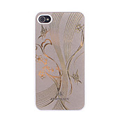 Rame Scheda della farfalla del fiore del modello Custodia rigida per iPhone 4/4S (colori assortiti)