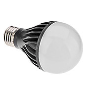 Dimmable E27 8W 750LM 6000K Natural White Light Black Shell LED Ball Bulb (110V/220V)