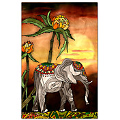 Gedruckt Kunst Tiere Elephant von Kris Klejnot
